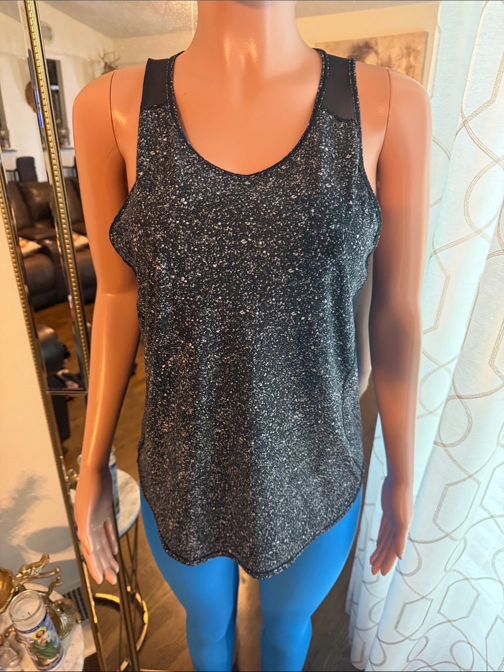 lululemon athletica Black Sparkle Racerback Tank